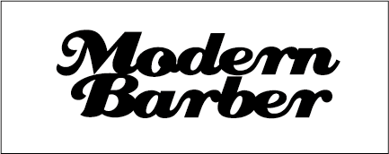 Modern Barber _BLACK ON WHITEWITHLINE